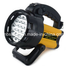 Portable 19PCS LED Spotlight &amp; 4PCS LED Luz de advertência